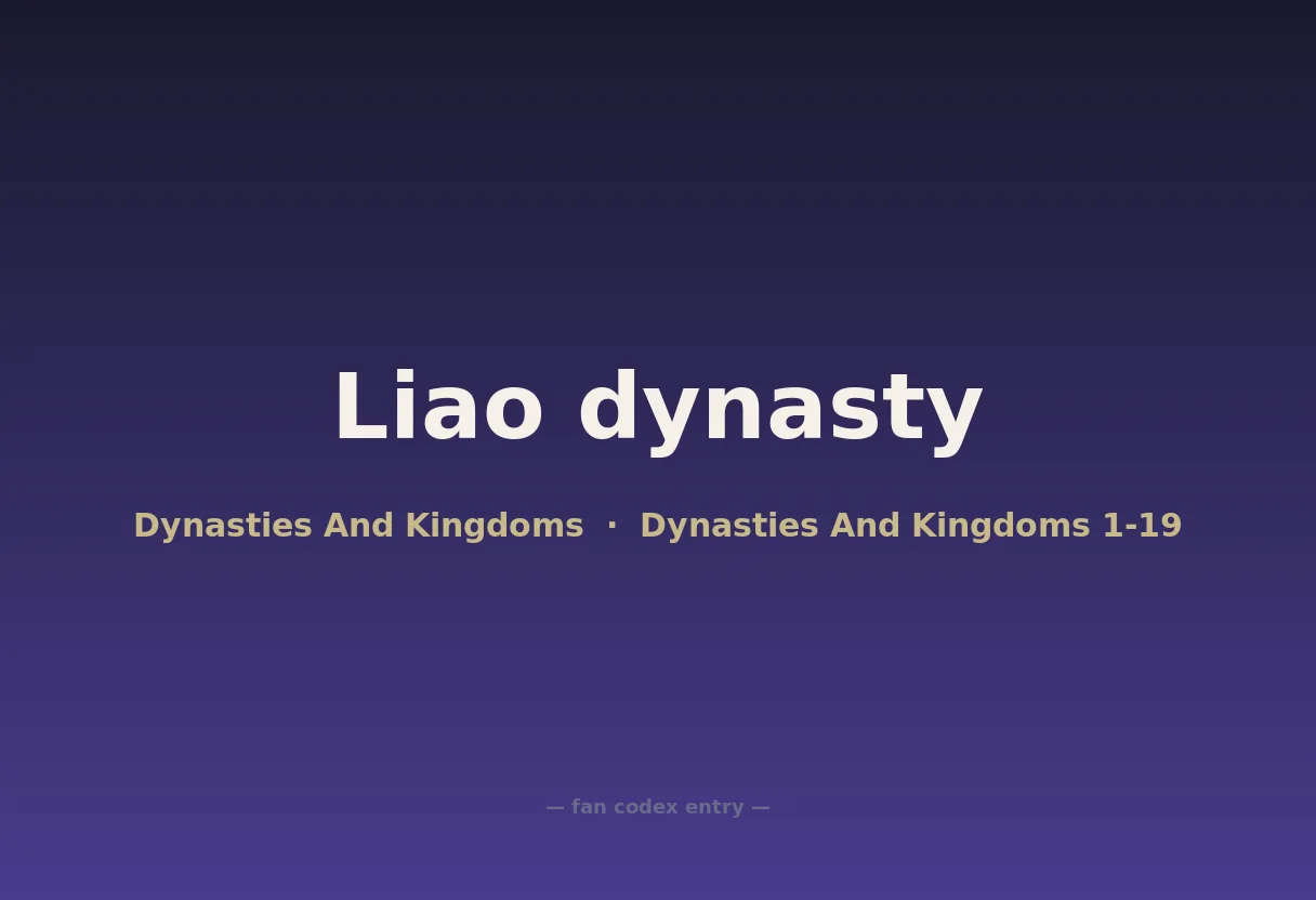 Liao dynasty