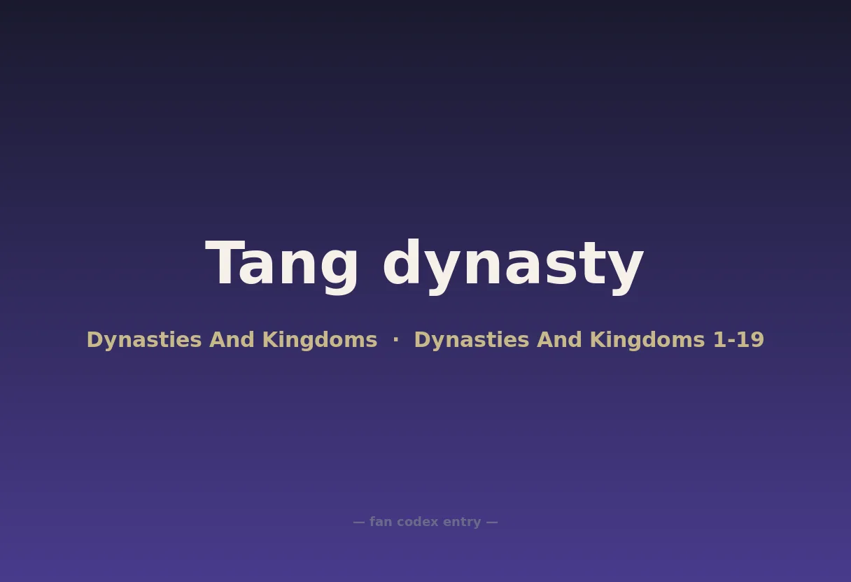 Tang dynasty