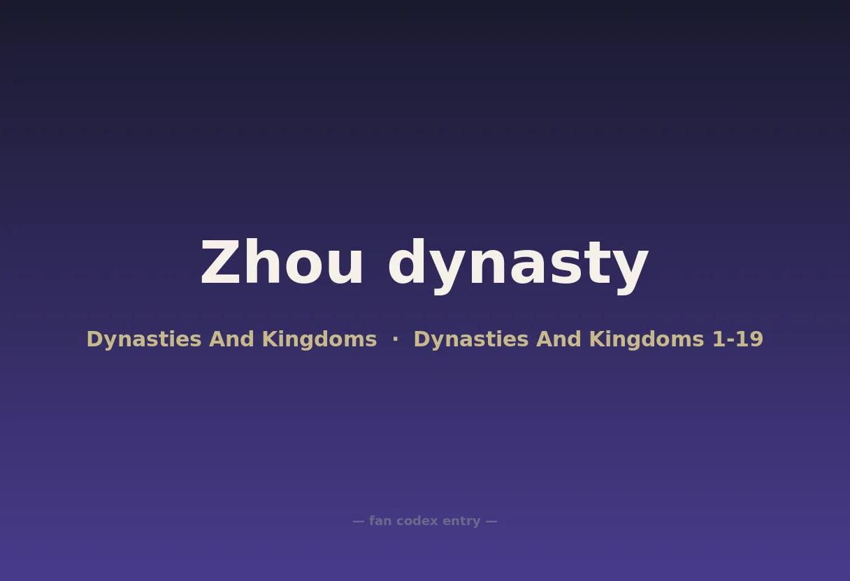 Zhou dynasty